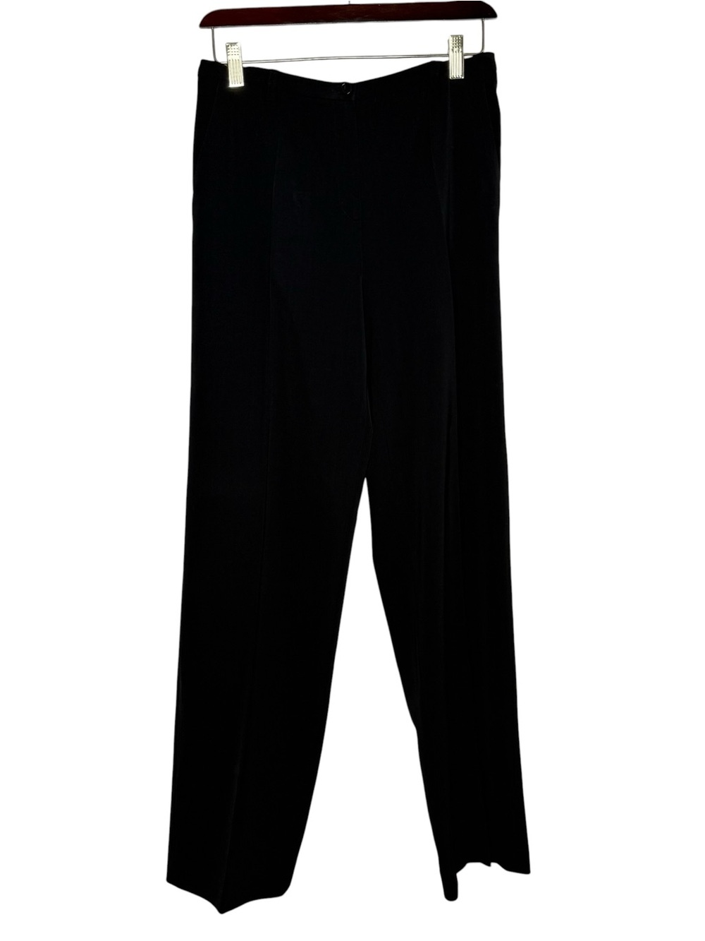 Gerard Darel Wool Blend Dress Pants Black Straight Leg Career Size 38